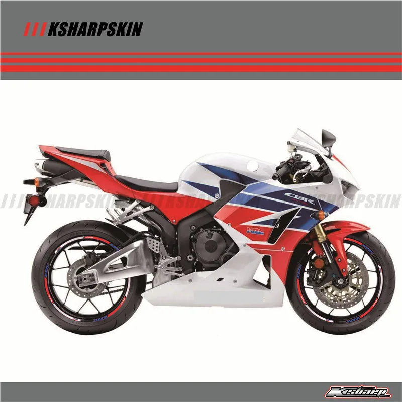 12 X толстый край внешний обод Стикеры колеса нашивки наклейки подходят все HONDA