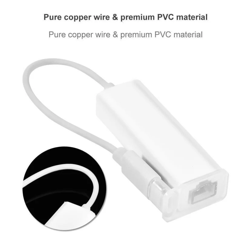 EDAL 100 Мбит/с сетевой адаптер конвертер кабель USB 3 1 Type C RJ45 Ethernet LAN для ПК ноутбука