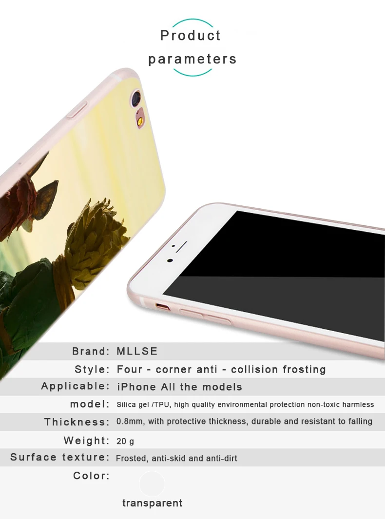 Мягкий чехол из ТПУ для iPhone 13 12 Mini 11 Pro XS Max XR X 8 7 6 Plus SE 2020 S с изображением Маленького