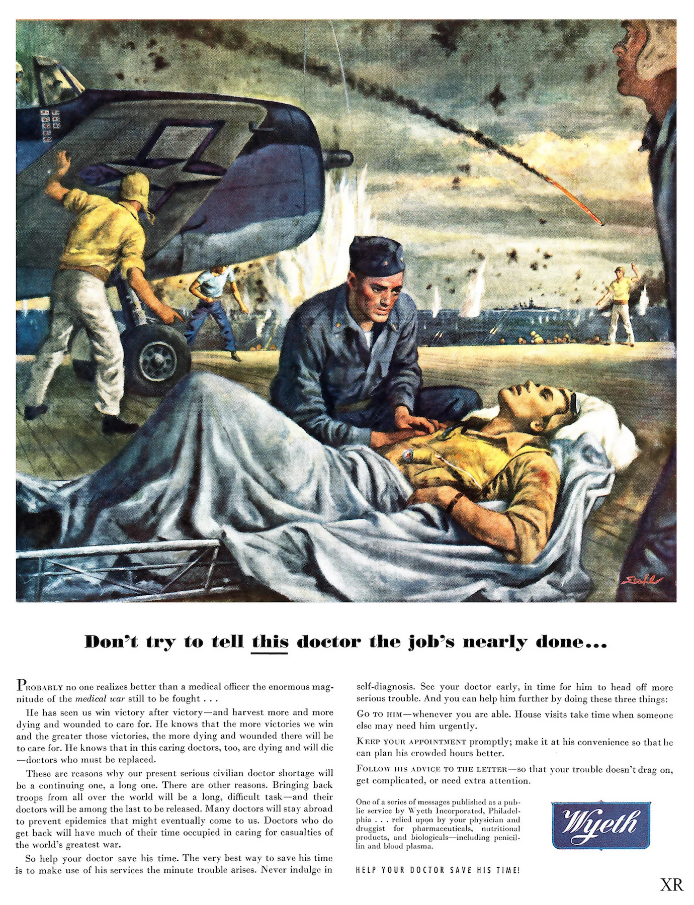 Винтаж пропагандистский плакат WW2 СССР в пространство Классический Холст