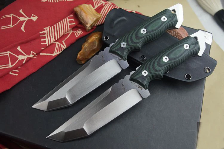 Япония три ребра D2 нож выживания малых прямой полный тан охотничий тактический