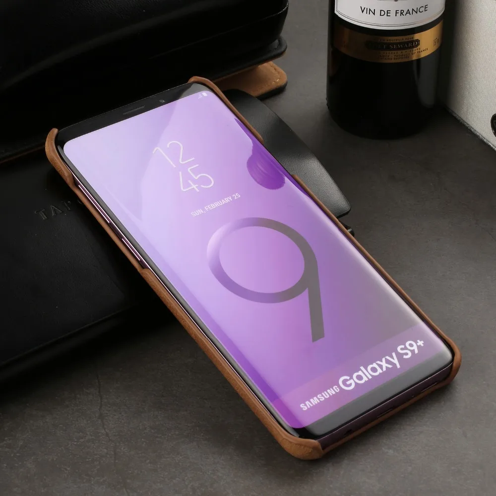 S9 плюс Чехол Для Телефона Чехол Ультра Тонкий ретро Стиль Роскошная натуральная кожа задняя крышка чехол защитный чехол для samsung Galaxy S9 плюс S9 Note 9