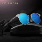 Мужские и женские Винтажные Солнцезащитные очки VEITHDIA, винтажные круглые очки с поляризационными стеклами, аксессуары для женщин, 6109, 2020