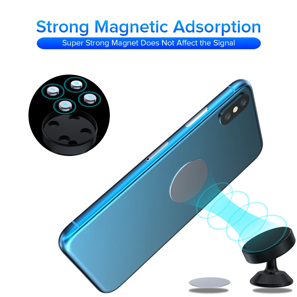 Venroii магнитный автомобильный держатель для телефона iPhone X XS XR Магнитная подставка
