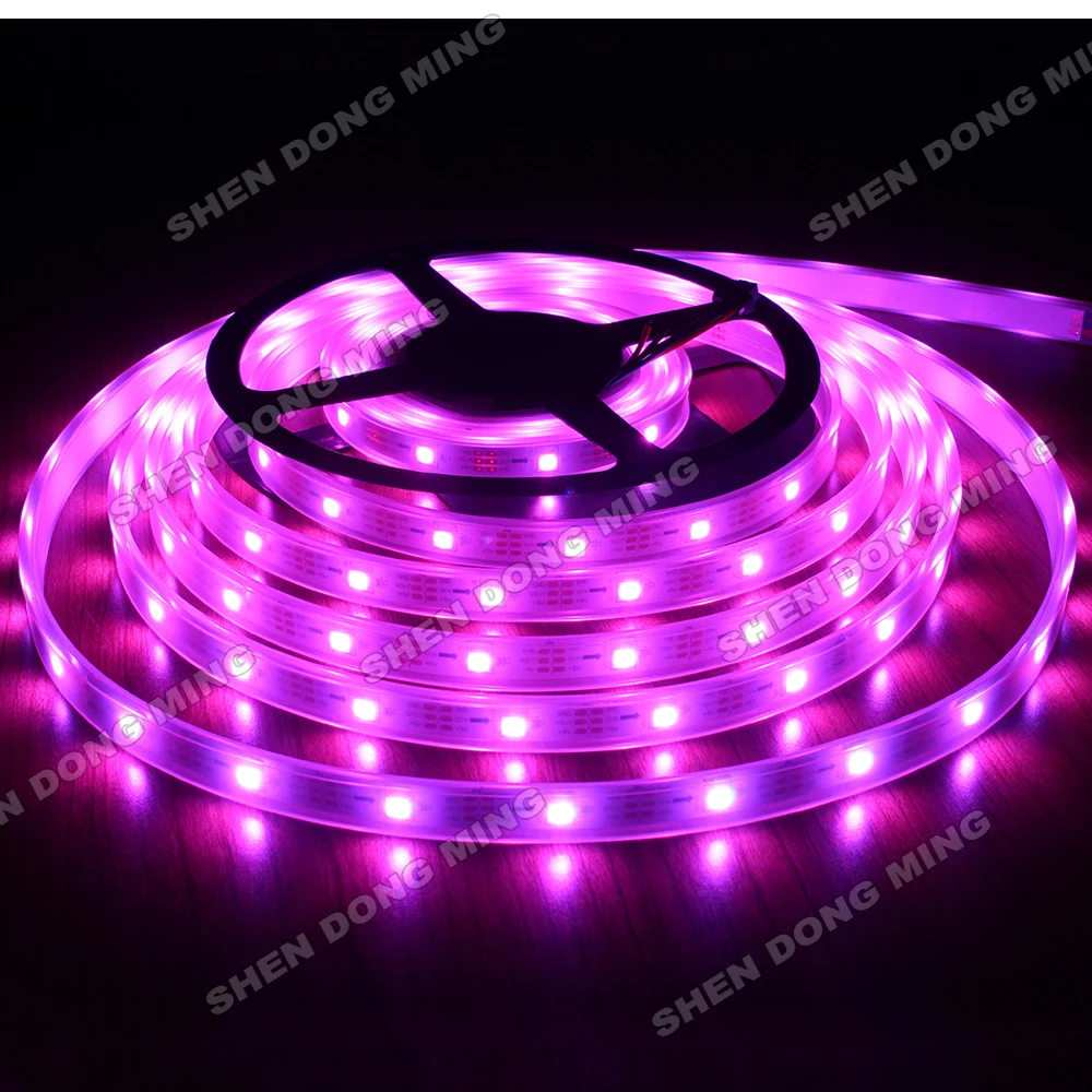 2017 самый популярный! 100 м DC 5 В 30Led/30IC/M Водонепроницаемая IP67 цифровая светодиодная