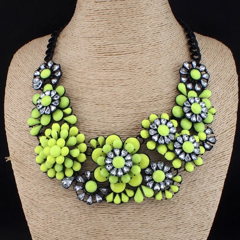 Женский чокер с цветком из смолы MANILAI массивные ожерелья модные аксессуары