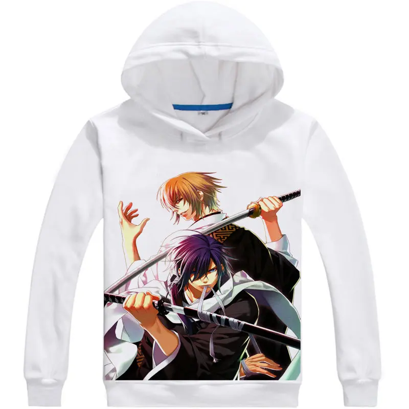 Толстовка с капюшоном Hakuouki Shinsengumi Kitan аниме Hijikata Toshizo косплей белые толстовки