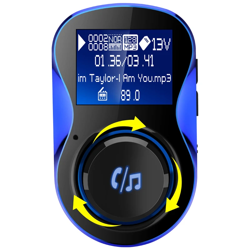 YASOKRO Bluetooth Handsfree автомобильный комплект fm передатчик беспроводной MP3 аудио плеер