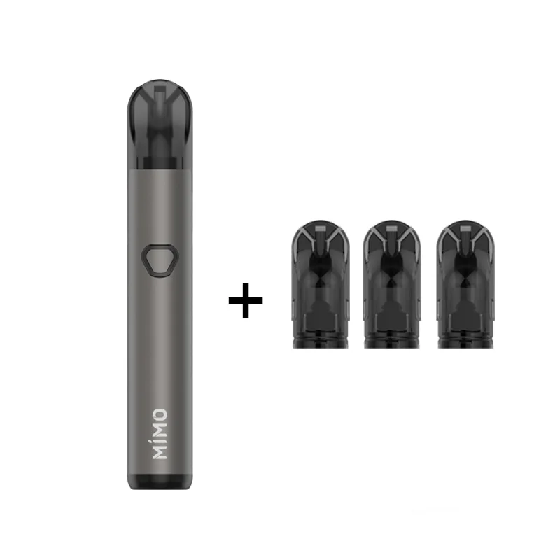 gunmetal and 3pods Pod Vape kit G-taste Mimo pod kit 450 мАч встроенный аккумулятор 1,3 мл емкость бокового наполнения pod system kit e-cigs vs minifit veiik pod - Цвет: gunmetal and 3pods