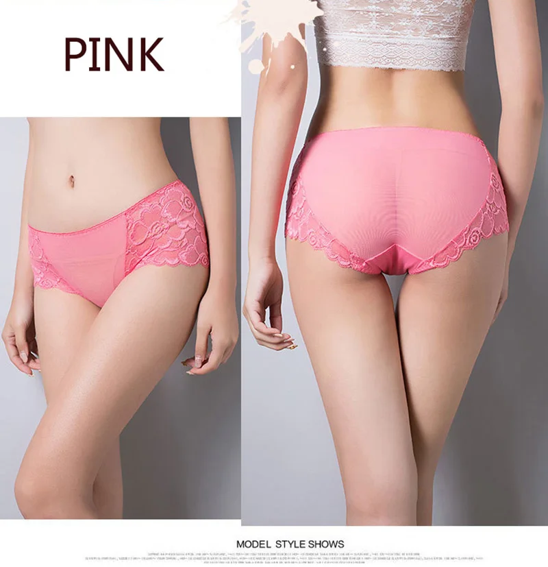 Горячий Продавать! женская Кружева Underwear Sexy Трусики Лето Леди Выдалбливают Средней Высоты Трусы Девушка Трусы Промежность Хлопок Размер L/XL