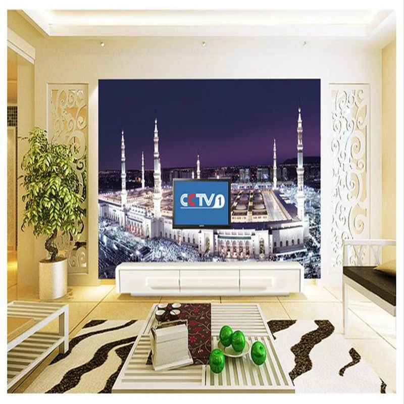 Фотообои beibehang на заказ нетканые 3d обои для комнаты мечети в Мекке Саудовская