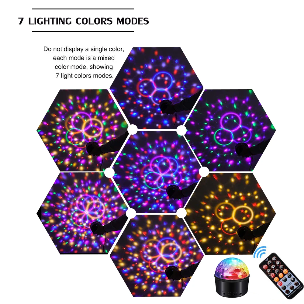Сценический портативный RGB светильник для диджея диско шар ночная лампа KTV