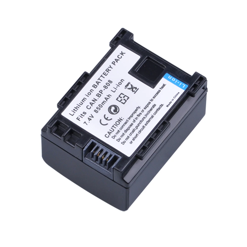 2x7 4 V 850mAH BP 808 BP808 литий ионная батарея для Canon 809 BP819 BP827 FS300 FS100 XA10 VIXIA HG20
