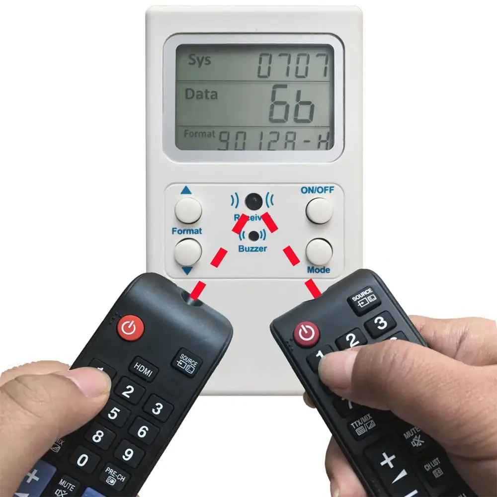 TV IR Remote Control Decoder Tester Infrared Remote Control Testing Decoder Tester