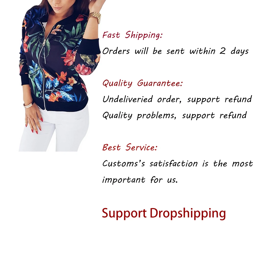 Женское пальто модное женское ретро цветочный принт на молнии повседневное 2018