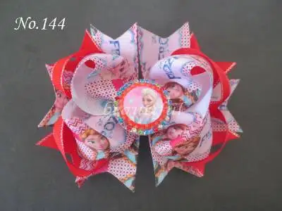 12 шт.,, 5,5 дюймов, лента, модные повязки на голову, заколка для волос, принцесса Эльза и Анна, мультяшная заколка для волос для детей