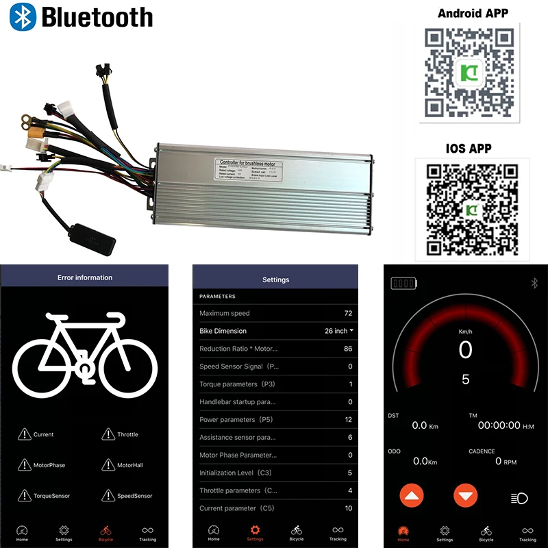 Bluetooth LCD8 Дисплей 48V 1000W переднее мотор для центрального движения колеса Электрический велосипед Conversion Kit для 20 24 26 27,5 28 29 дюймов 700C, фара для электровелосипеда