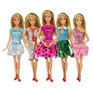5 шт.лот, ФЛУОРЕСЦЕНТНОЕ вечернее платье для кукол 12 дюймов