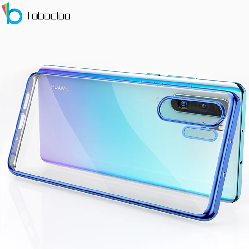 Роскошный ТПУ Мягкий Прозрачный Модный чехол для Huawei P30 Pro 3D покрытие лазером Lite P