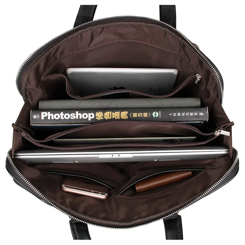 Высокое качество из натуральной коровьей кожи классический черный Для мужчин