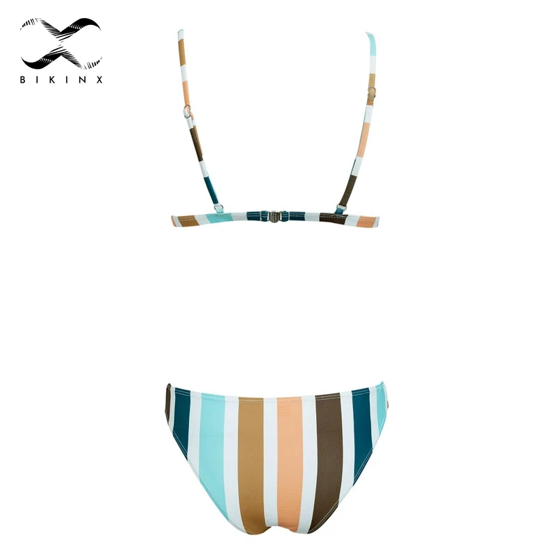 Bikinx микро бикини 2018 треугольный купальник Цветной пуш ап большого размера