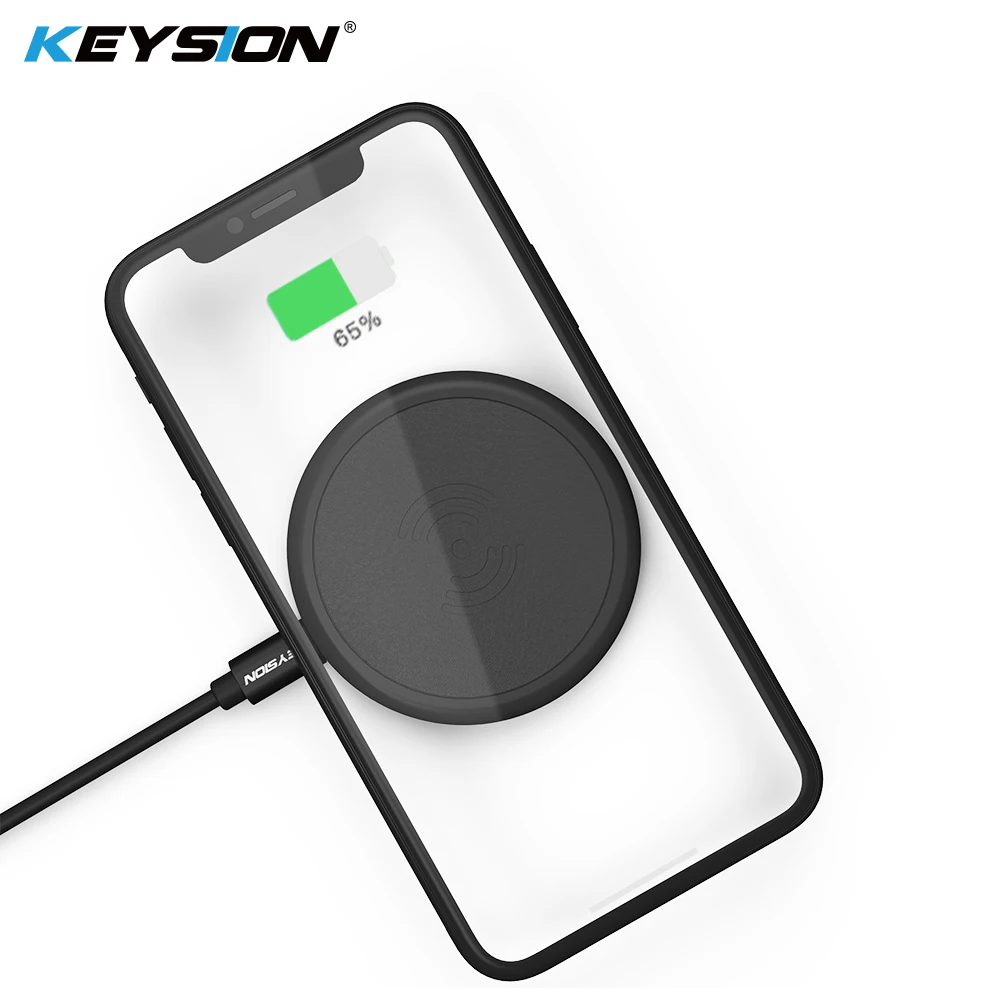 KEYSION Qi Беспроводной Зарядное устройство для samsung S10 Galaxy S9Plus Xiaomi Mi 9 модные зарядная