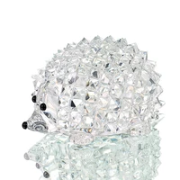 hd glass cut clear crystal hedgehog animal figurine collection gift glass home table centerpiece ornament wedding favors