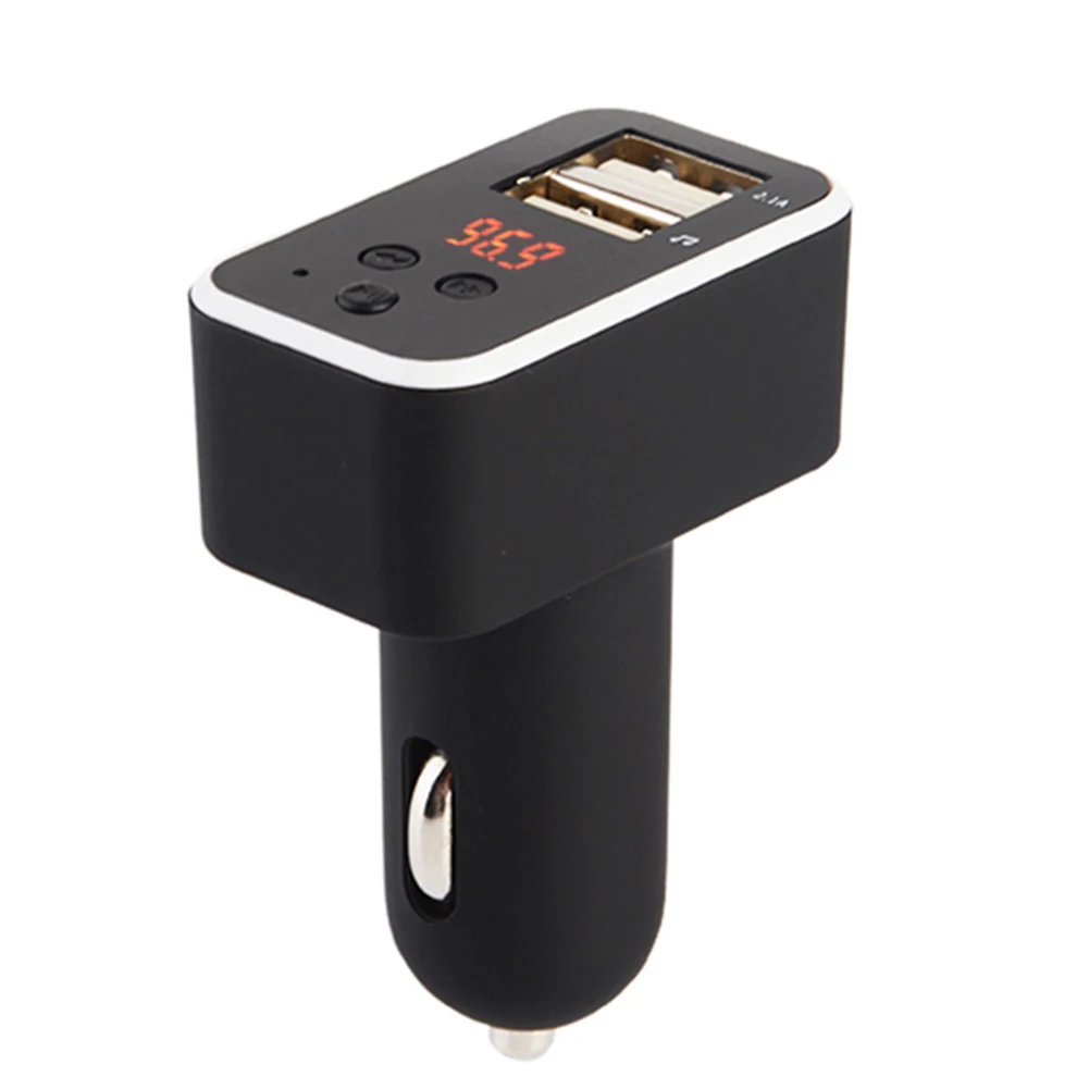 Двойной USB прикуриватель зарядное устройство FM передатчик автомобильный