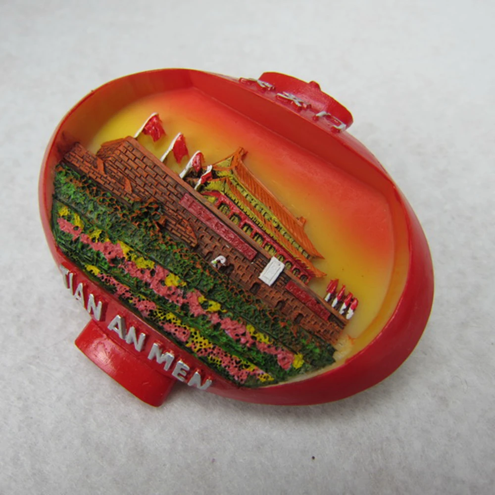 Китай Пекин Тянь Ань мужской туристический сувенир для холодильника магнитные