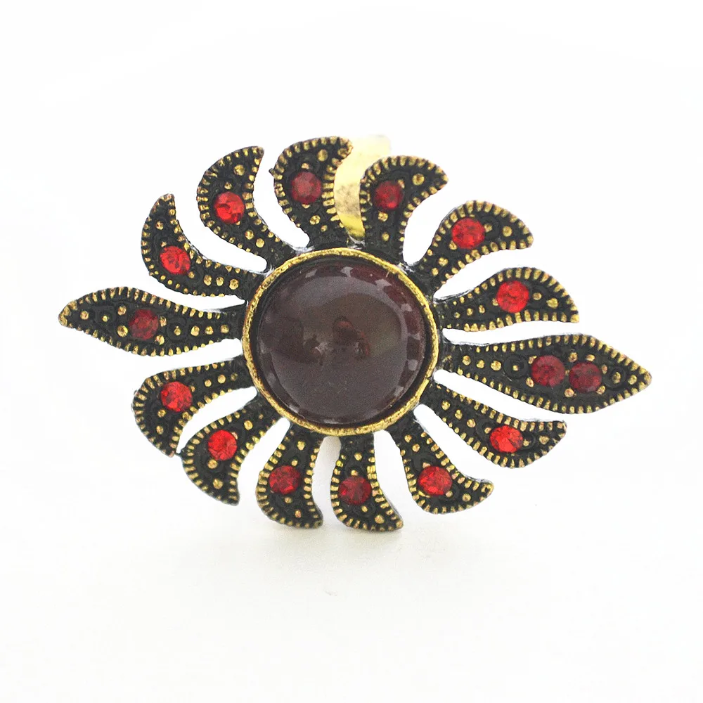 Мода Опал Старинные Ювелирные Изделия Женщины Обручальное Кольцо Разноцветные