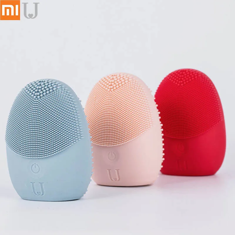 Xiaomi JORDAN& JUDY, Мини электрическая Массажная щетка для чистки лица, стиральная машина, водонепроницаемые силиконовые инструменты для ухода за кожей лица