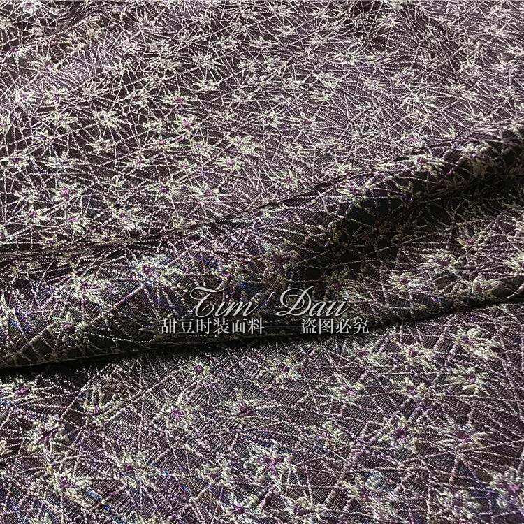 2018 Европейская и американская весенне осенняя Большая Золотая шелковая текстура