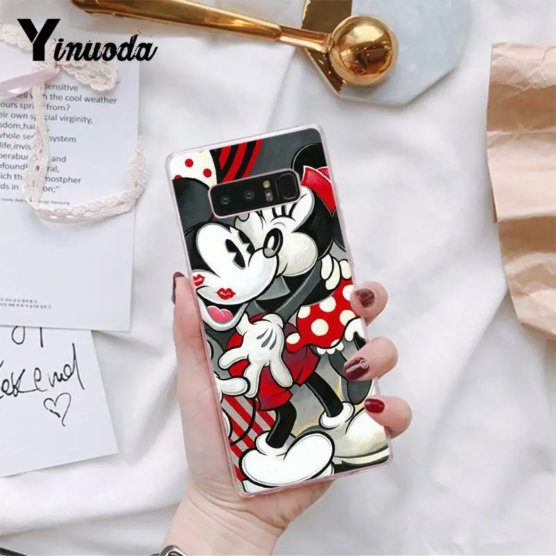 A2 Yinuoda Красота с Микки Маусом Минни Мышь Чехлы для мобильного телефона из мягкого силикона чехол для samsung Galaxy S9 плюс S7 край S6 edge plus S5 S8 плюс - Цвет: A2