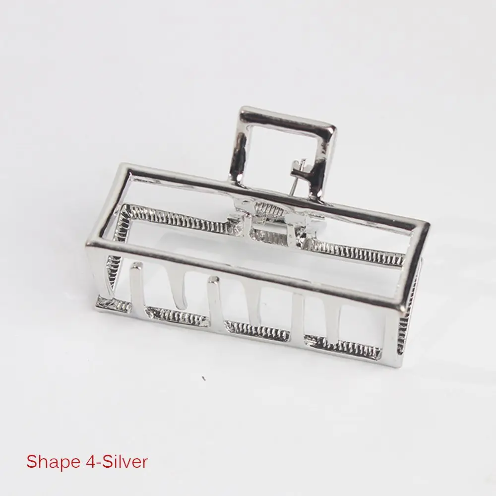 shape 4Hair Claw 1 шт., новинка, Женские Геометрические булочки, аксессуары для волос, металлические современные стильные заколки для волос, заколка для волос, для девушек, девушек, инструмент для макияжа - Цвет: shape 4Hair Claw