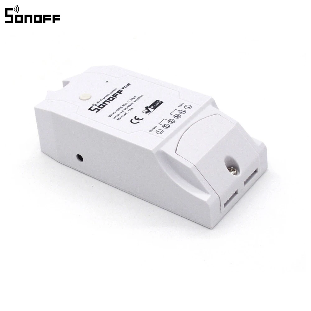 Sonoff Pow умный Wi Fi коммутатор контроллер с реальным временем измерение