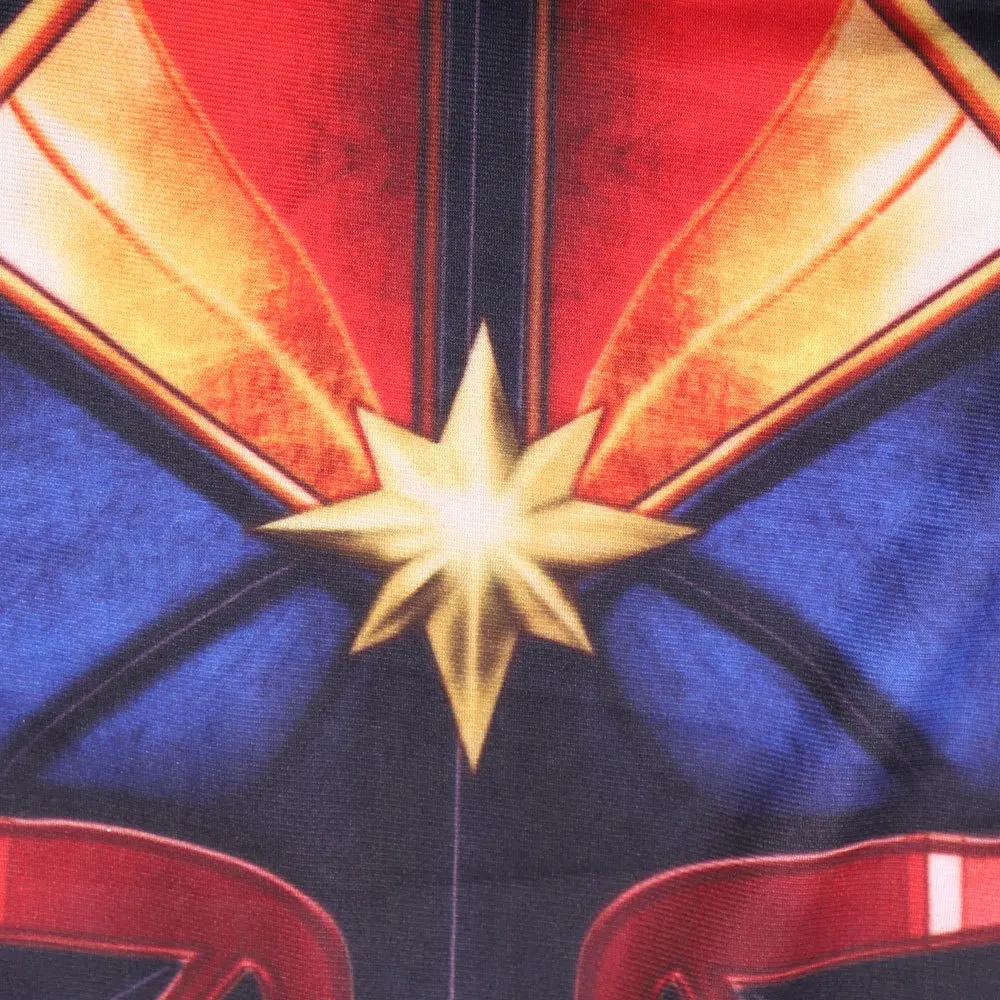 JYZCOS капитан Марвел Carol Danvers Косплей Костюм Пурим Хэллоуин костюмы для девочек