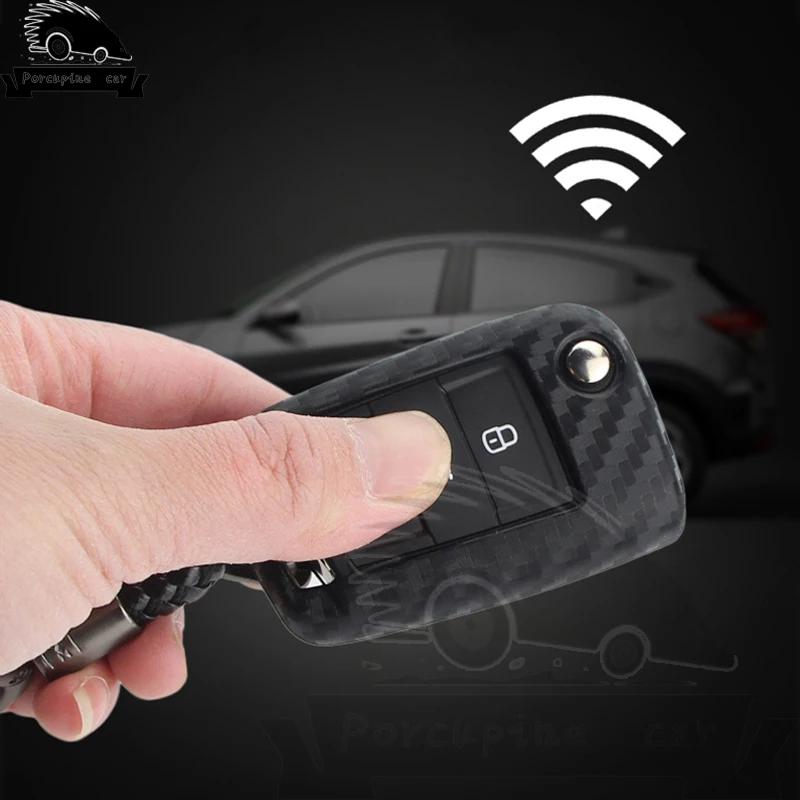 Мягкий чехол для ключей из углеродного волокна VW Golf 7 Seat Ibiza Leon FR 2 Altea Aztec Skoda Octavia |