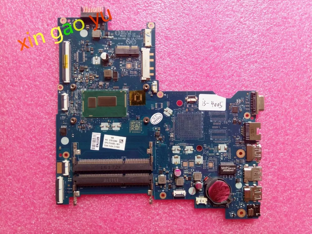 Для hp 250 G5 Материнская плата ноутбука LA-D707P w/I3-4005U 909211-601 материнская плата