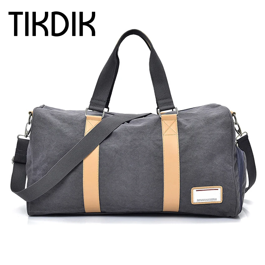 Multifunction Vintage Canvas Men's Travel Bags Carry on Luggage Women Large Tote Handbags for Clothes Shoes | Багаж и сумки