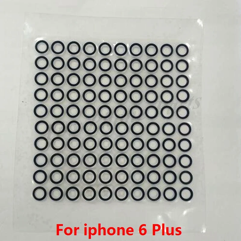 

50 шт./лот стеклянный объектив для задней камеры iphone 6 plus 6P с наклейкой