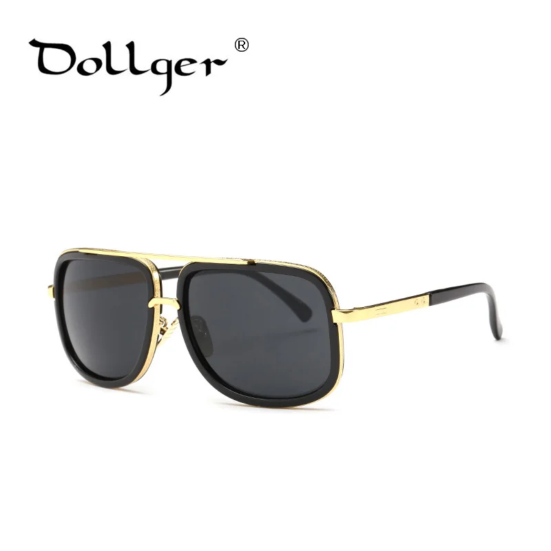 Dollger ретро большие квадратные солнцезащитные очки мужские и женские UV400 HD линзы