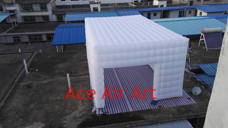 2020 Giant white good square customized inflatable cube tent for event in SK with 2 DOORS | Дом и сад