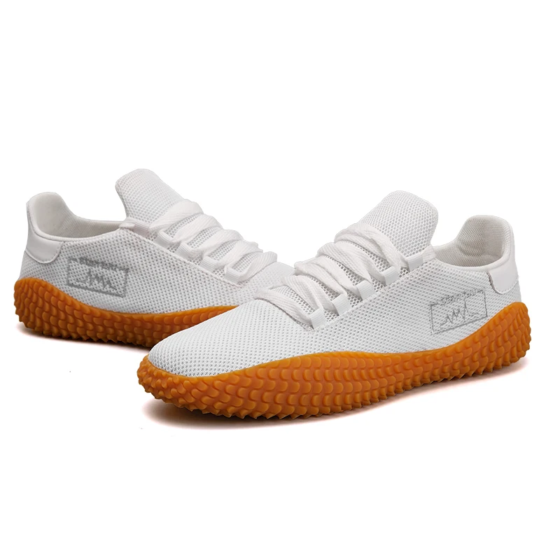 Мужские дышащие кроссовки на шнуровке повседневные сетчатые большого размера