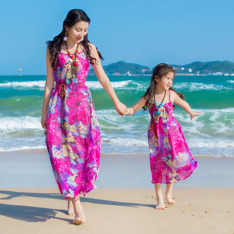2018 ограниченное по времени предложение-топ с принтом для мамы и дочки платье Для