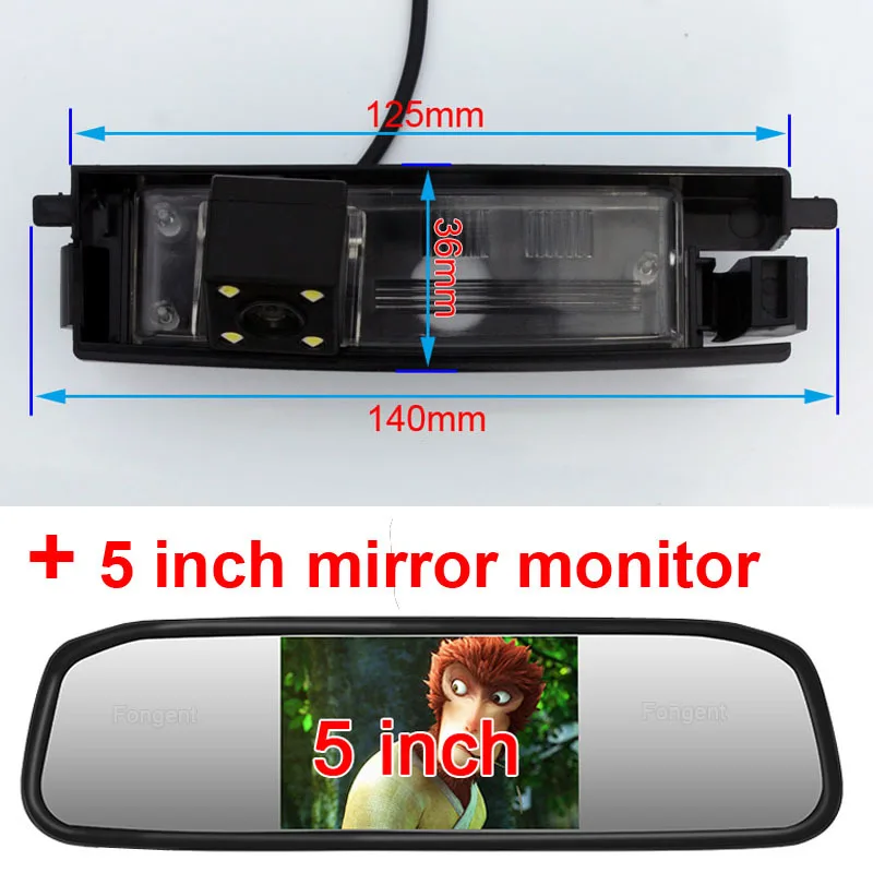 8006-H2-50 Для Toyota RAV4 2000 2001 2002 2003 2004 2005 2006 2007 2008 2009 2010 2011 2012 заднего вида для парковки обратный резервный монитор Камера - Название цвета: 8006-H2-50