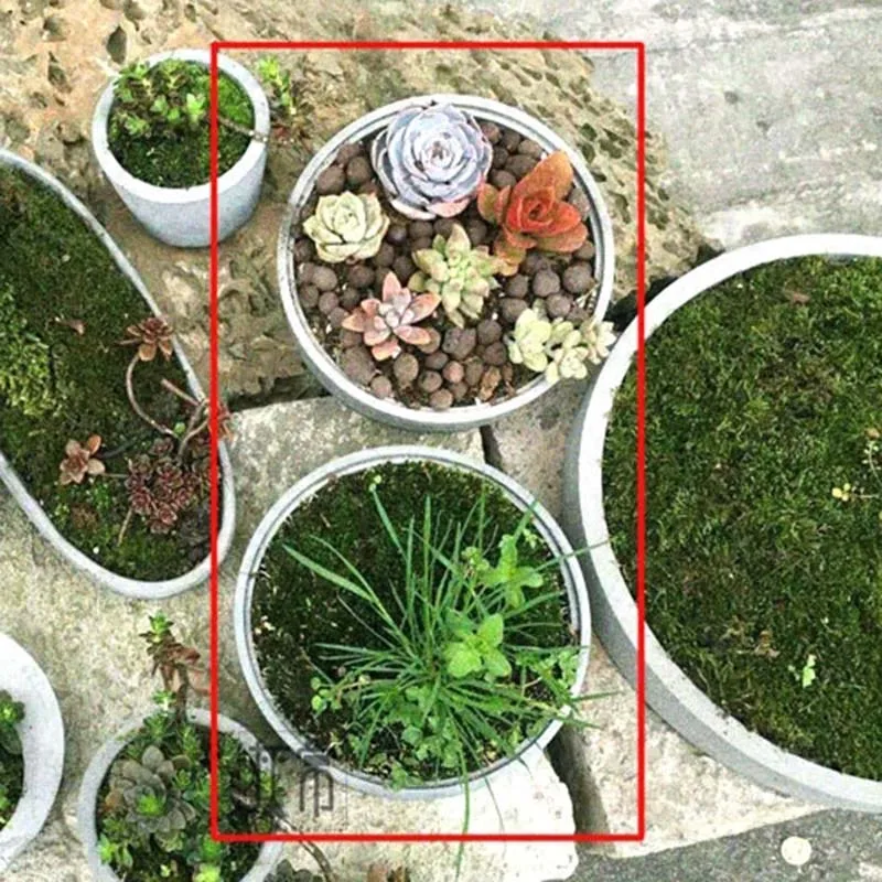 flowerpot have hole Цементная Геометрическая коробка для ювелирных изделий, круглая столешница, коробка для хранения цветочного горшка, бетонная силиконовая форма, креативный подарок - Цвет: flowerpot have hole