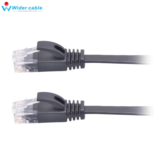 5 шт./лот высокоскоростной кабель Cat6 RJ45 0 м 2 фута черный ультратонкий плоский