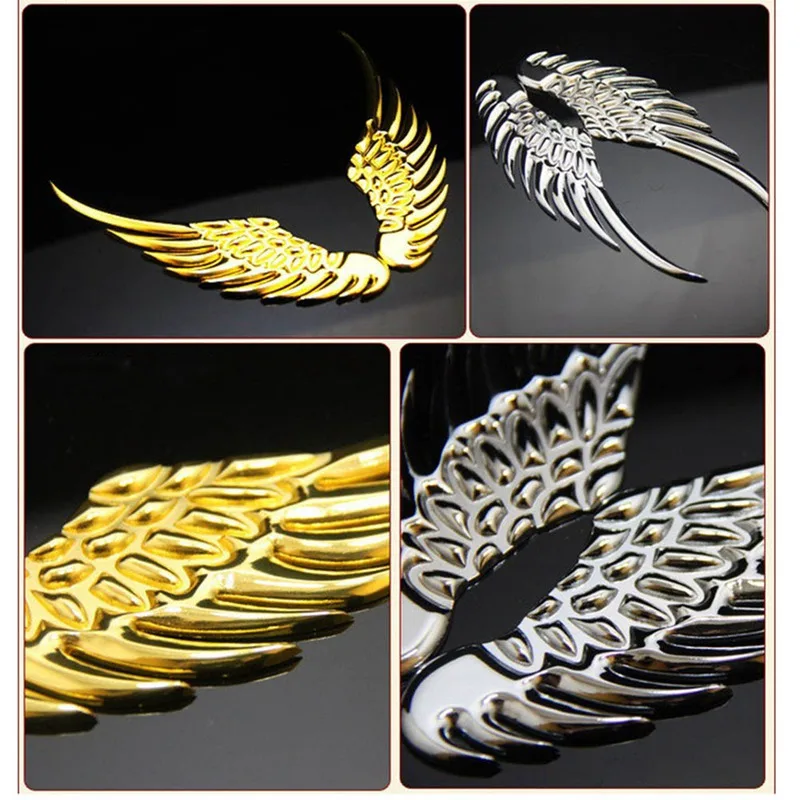 1 пара модных металлических наклеек для стайлинга автомобиля 3D наклейки в виде