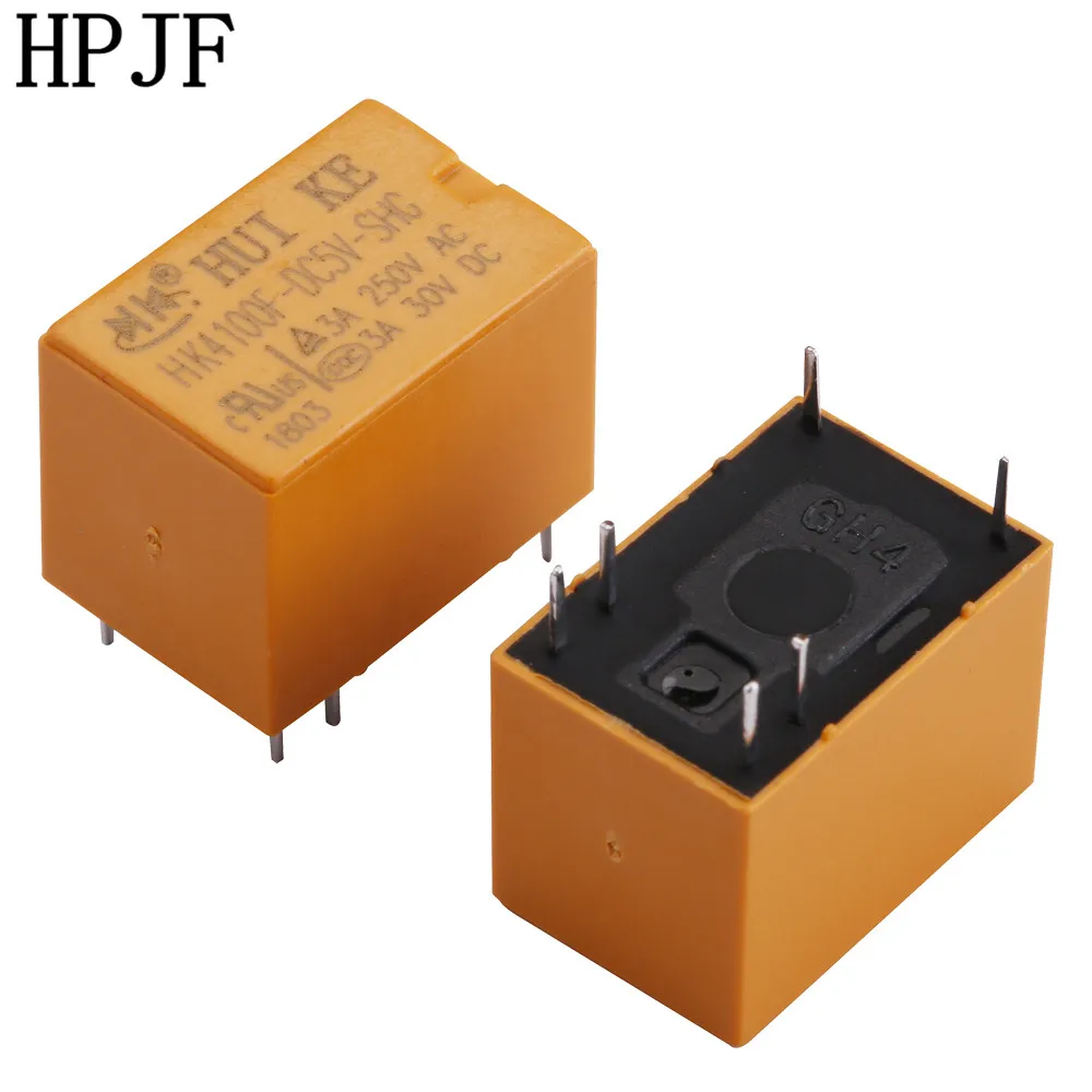 5 шт./лот HK4100F-DC3V 5V 12V 24V-SHG реле hk4100F-DC3/5/12/24V HK4100F 3/5/12/24V DIP6 3A 250V AC/ 30V DC | Обустройство