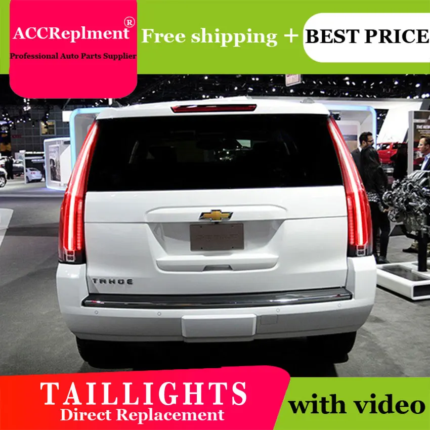 Авто. PRO 2015 2016 для chevrolet Tahoe Пригородные светодиодный задние фонари автостайлинг
